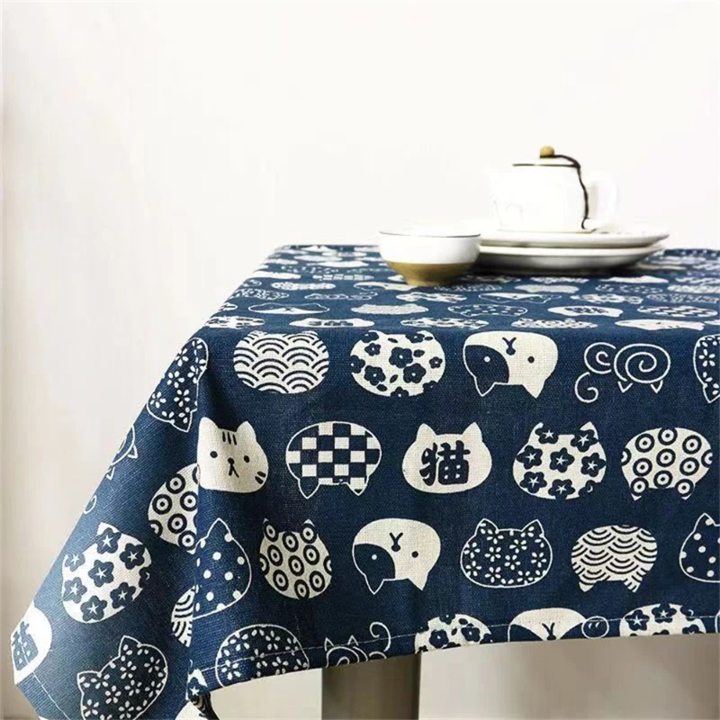Ins nappe coton lin Art japona - Desk Setup Japan avis et prix