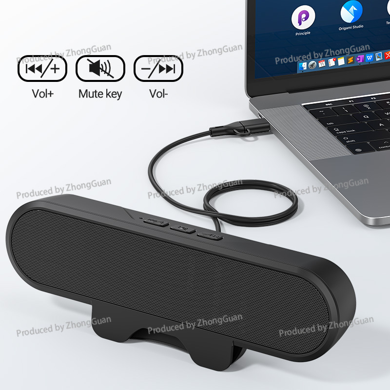 Barre de son PC à clipser Mz-6 - Desk Setup With Speakers avis et prix