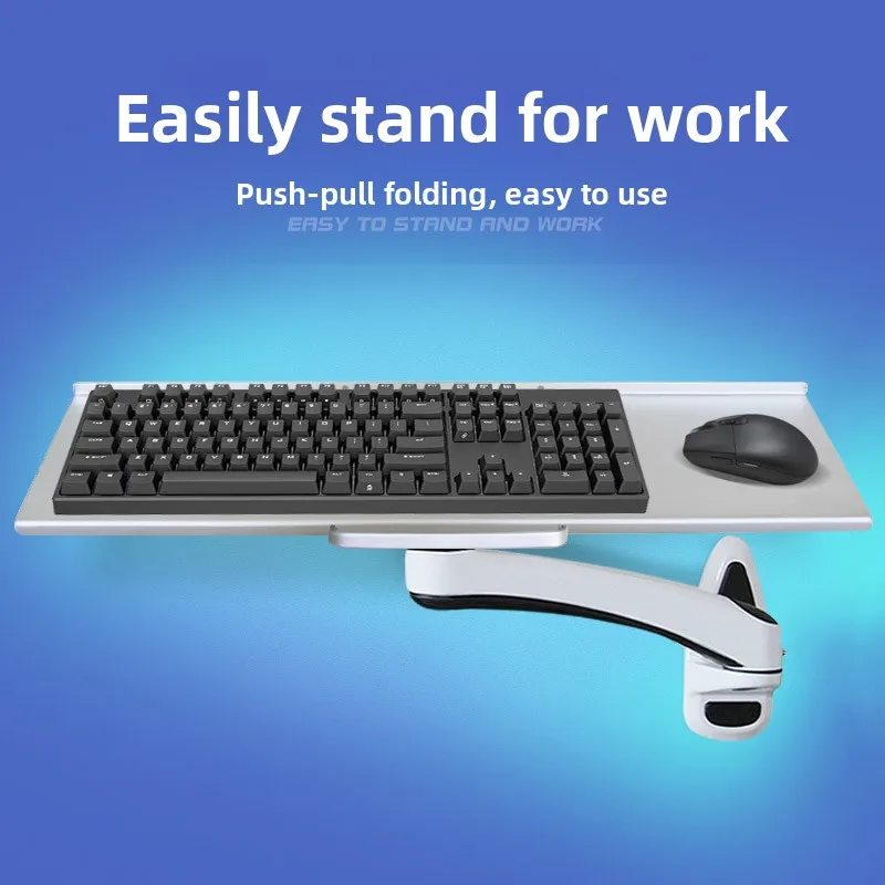Plateau de clavier mural indus - Desk Setup With Keyboard Tray avis et prix
