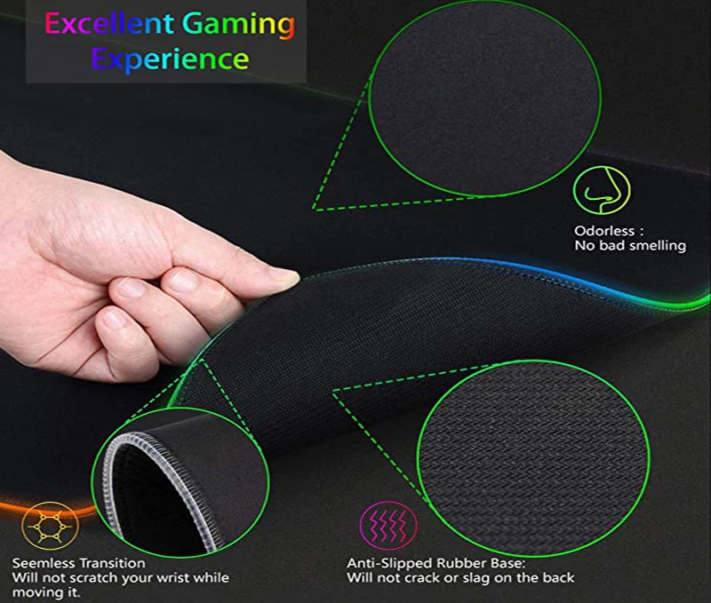 Tapis de souris XXL RGB HD mig - Desk Setup Rgb avis et prix