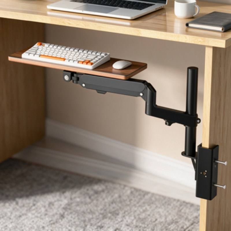 Plateau de clavier sous le bur - Desk Setup With Keyboard Tray avis et prix