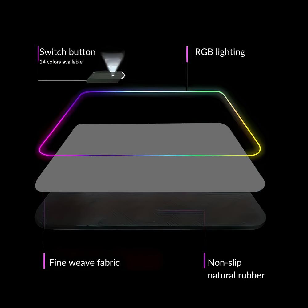 Tapis de souris de jeu RGB HD  - Desk Setup With Keyboard Tray avis et prix