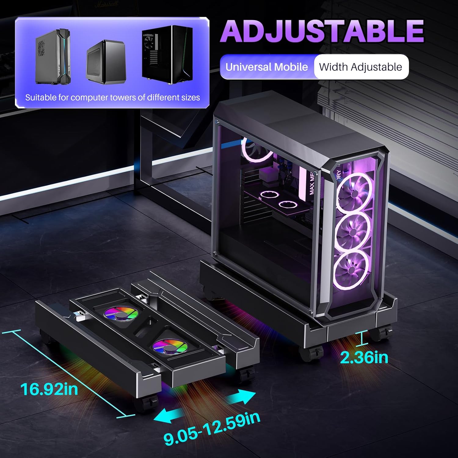 Support de CPU d'ordinateur ré - Desk Setup Rgb avis et prix