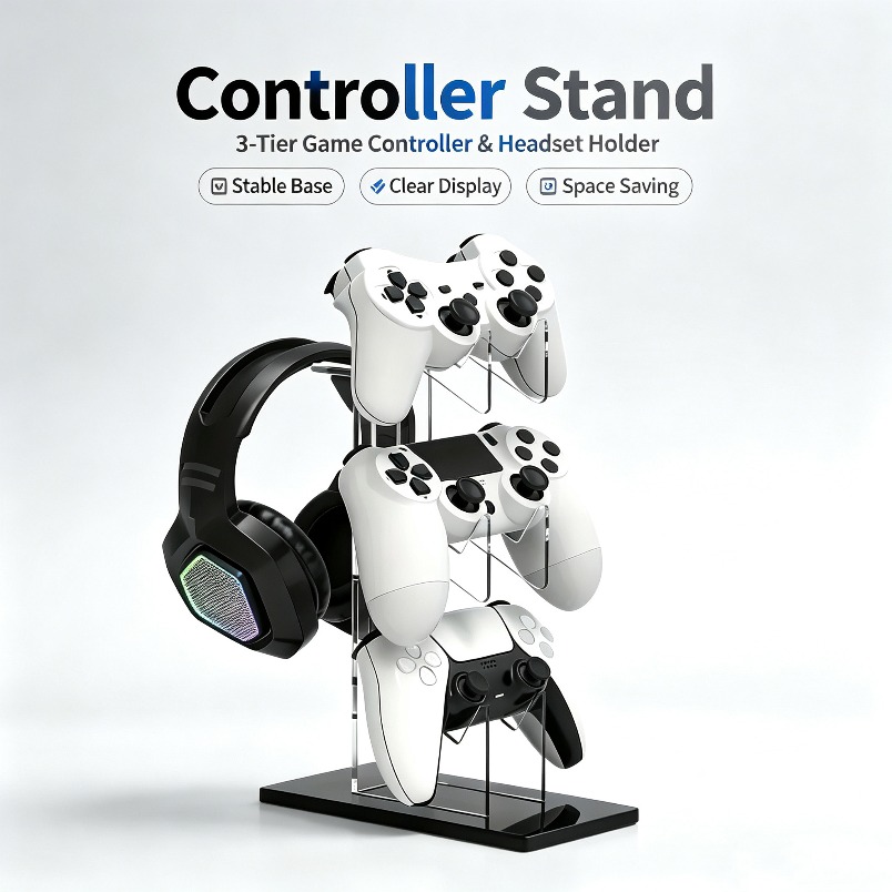 Support de manette 3 niveaux,  - Desk Setup Headphones avis et prix